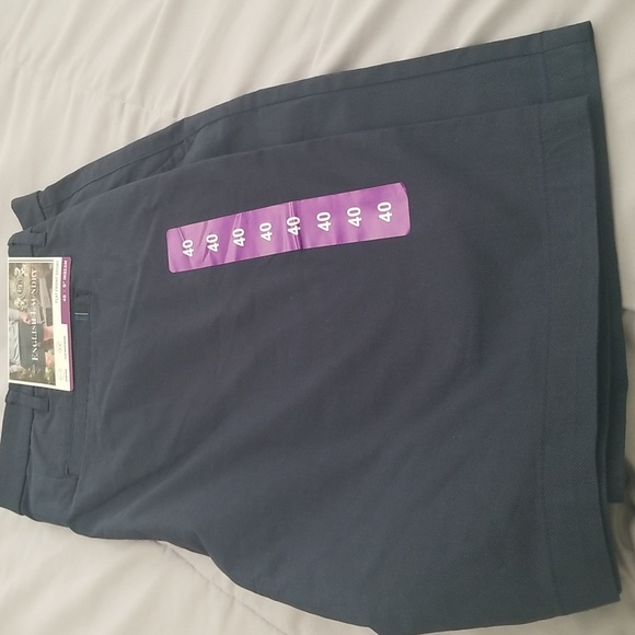 ENGLISH LAUNDRY MENS FLAT FRONT SHORTS (NWT) COLOR DARK BLUE SZ: 40 9" INSEAM - Picture 2 of 6